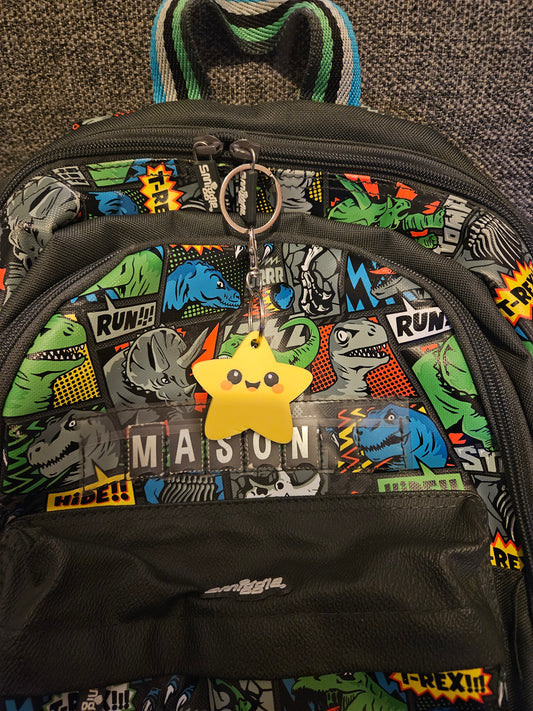 3D printed NFC Star Keyring for Children’s Bags | Emergency Contact ID Tag