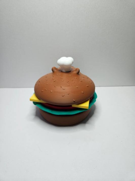 🐹🍔 Capybara Burger Coaster Set + Snack Bowl & Bottle Opener