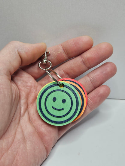 Pain Level Communication Tags – 3D Printed Emotion Keyrings (Set of 4 tags)
