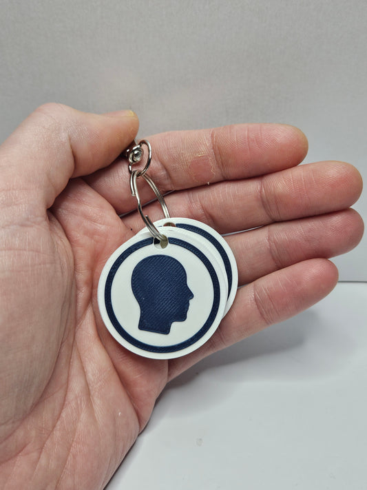 Body Location Pain Tags – 3D Printed Communication Keyrings (Set of 4 tags)
